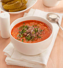 Rassolnik (soupe de cornichons)