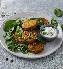 Mini burger di broccoletti e ceci
