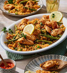 Ajvar-Couscous mit Hähnchen