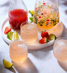 Strawberry, Lime and Mint Cordial