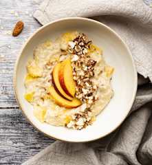 Porridge de melocotón