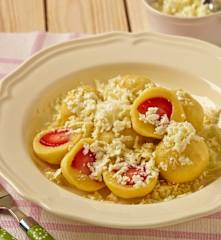 Tvarohové knedlíky s jahodami