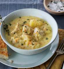 Creamy mustard chicken stew