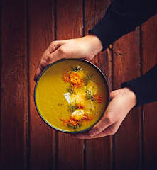 Vellutata di gambi e barbe di finocchi