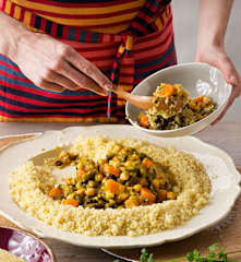 Cuscús especiado de verduras