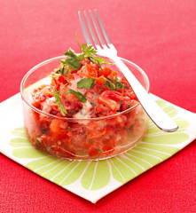 Tartare di pomodori e peperoni