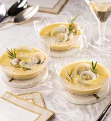 Crema di ceci con vongole