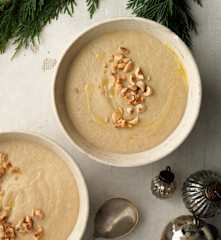 Celeriac, Roasted Hazelnut and Truffle Soup