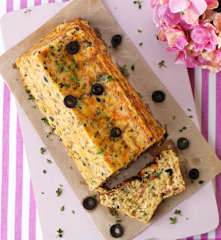 Bolo salgado de polenta