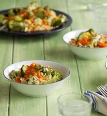 Kuře po asijsku s rýží a zeleninou