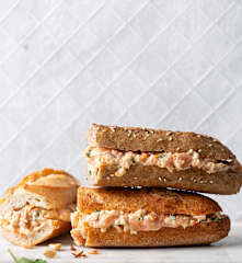 Lachs-Krautsalat Sandwich Füllung