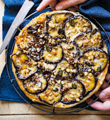 Tatin d’aubergine aux graines