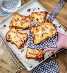 Tartines "croque-monsieur"