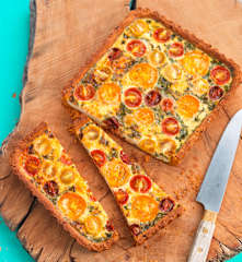 Quiche de três tomates