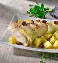 Coda di rospo al Varoma in crosta di patate