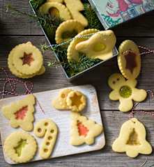 Galletas decoradas con caramelos