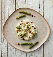 Risotto agli asparagi e speck