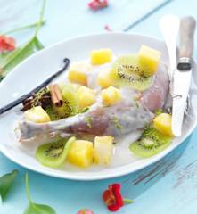 Lapin à l'ananas et à la vanille