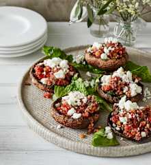 Gegrillte Portobello-Pilze