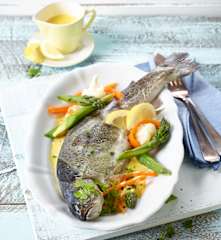 Forellen mit Sauce Hollandaise