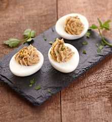 Œufs mimosas à la sardine