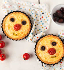 Petites quiches en bonhomme