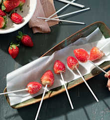 Fresas caramelizadas