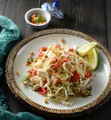 酸辣雞肉青木瓜麵