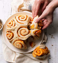 Ślimaczki z pesto na parze