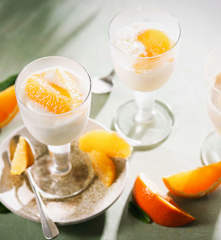 Crema helada de naranja