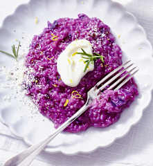 Rotkohl-Risotto