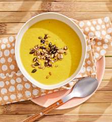 Süßkartoffel-Mais-Cremesuppe