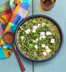 Curry d'épinards à la feta