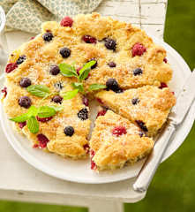 Tartes au sucre et aux fruits d'été