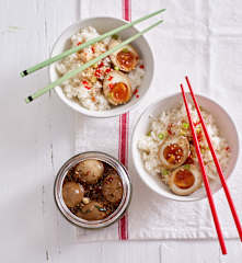 Ovos coreanos marinados