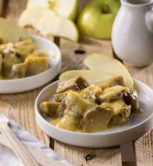 Bocconcini di seitan con salsa di mele