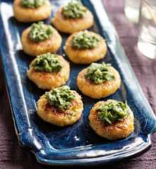 Mini Crab Cakes with Coriander Paste