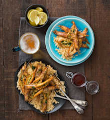 Chilli and garlic prawns