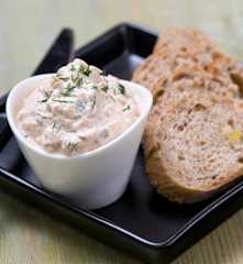 Krabbenaufstrich mit Crème fraîche