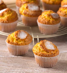 Magdalenas de mantequilla a la vainilla