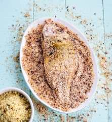 Peixe ao sal aromatizado