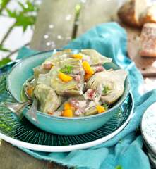 Artichaut poivrade en barigoule