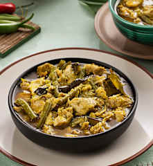 Curry verde tailandés de pollo (Kaeng khiao waan) - Tailandia