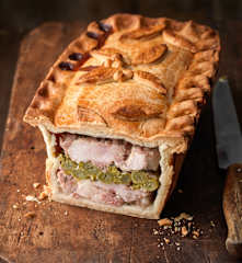Chicken, Ham and Asparagus Pie