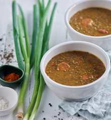 Guisado de lentilhas e chouriço