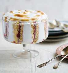 Trifle de framboesa e limão