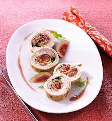 Ballotine de poulet aux figues