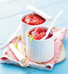 Compote rhubarbe fraise