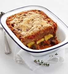 Zapiekanka z wołowiny z warzywami