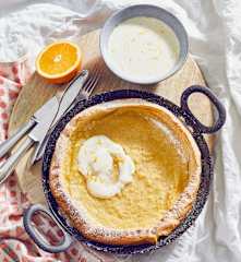 Dutch Baby mit Orangen-Schmand